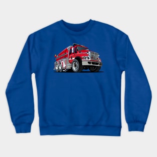 Cartoon firetruck Crewneck Sweatshirt